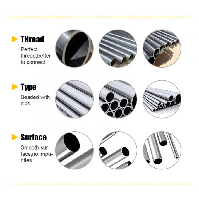أنبوب CuNi 90/10 ANSI B36.19 DN50 1.5MM ASTM B466 UNSCooper أنبوب الفولاذ الخالي من اللحام 1