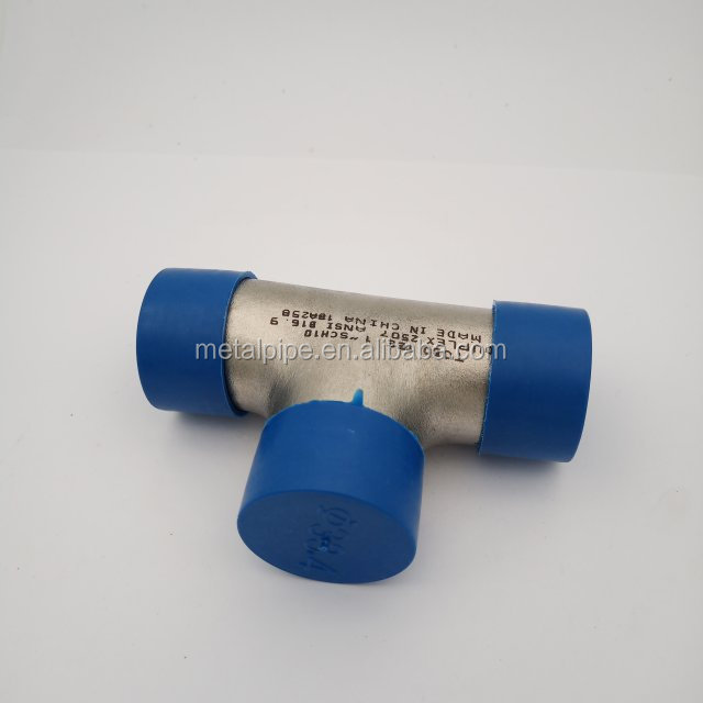 الميتال هاستيلوى C276 ASME B16.9 SCH40 نيكل سبيكة أنابيب الإضافات تخصيص Tee 1