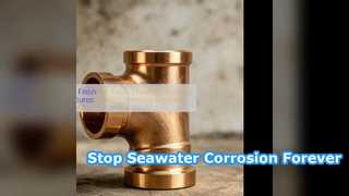 محلول التآكل بمياه البحر من Marine CuNi C70600 Equal Tee