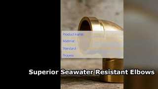 ASTM B466 C70600 90 10 كوع CuNi لأنظمة مياه البحر