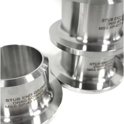 Forged Carbon Steel Stub End ASME B16.9 3000 PSI High Strength Pipe Fitting Connector