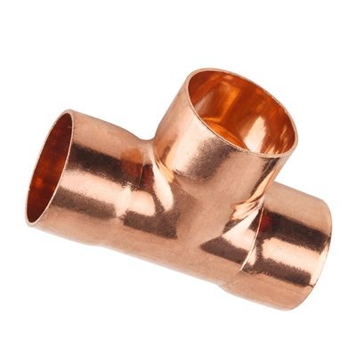 UNS C70600 Cupro Nickel 90/10 Buttweld Equal Tee Marine Grade Corrosion Proof Pipe Fitting