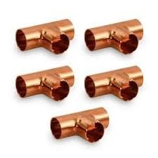 CuNi 90/10 Equal Tee ASTM B466 C70600, Seawater Corrosion Resistant Marine Pipe Fitting