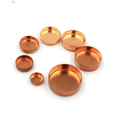 Customized Thread Copper Pipe End Caps Brass Plumbing Pipe Fitting  ANSI B16.5 90/10 70/30