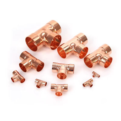 Cupro Nickel 90/10 Equal Tee، UNS C70600 أنابيب مقاومة للتآكل في مياه البحر