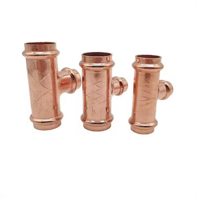 High Pressure CuNi70/30 Equal Tee Forged Copper Nickel Alloy Tee SCH40 SCH80 Anti-corrosion Marine Pipeline Fitting