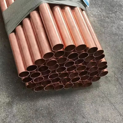 أنابيب نحاسية مستديرة بلا خيوط