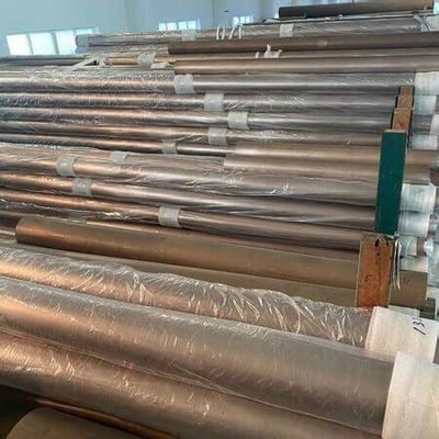 أنابيب C70600 90/10 من النحاس والنيكل CuNi بدون خيوط لتطبيقات درجة الحرارة العالية والضغط العالي - SCH80 ، 6M الطول