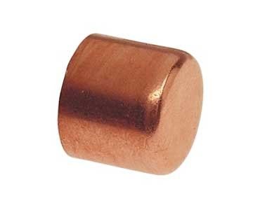 Threaded Copper Cap Fitting ANSI/DIN 150 PSI Pipe End Seal Closure for Water Piping