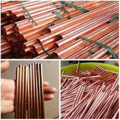 تنتج أنابيب النحاس النيكل للتبريد C30600 90/10 70/30 مع الحجم المخصص