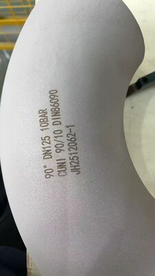 كوع النحاس النيكل القوي مناسب لبيئات الضغط العالي في معالجة الغازات النفطية والكيميائية والصناعات البحرية